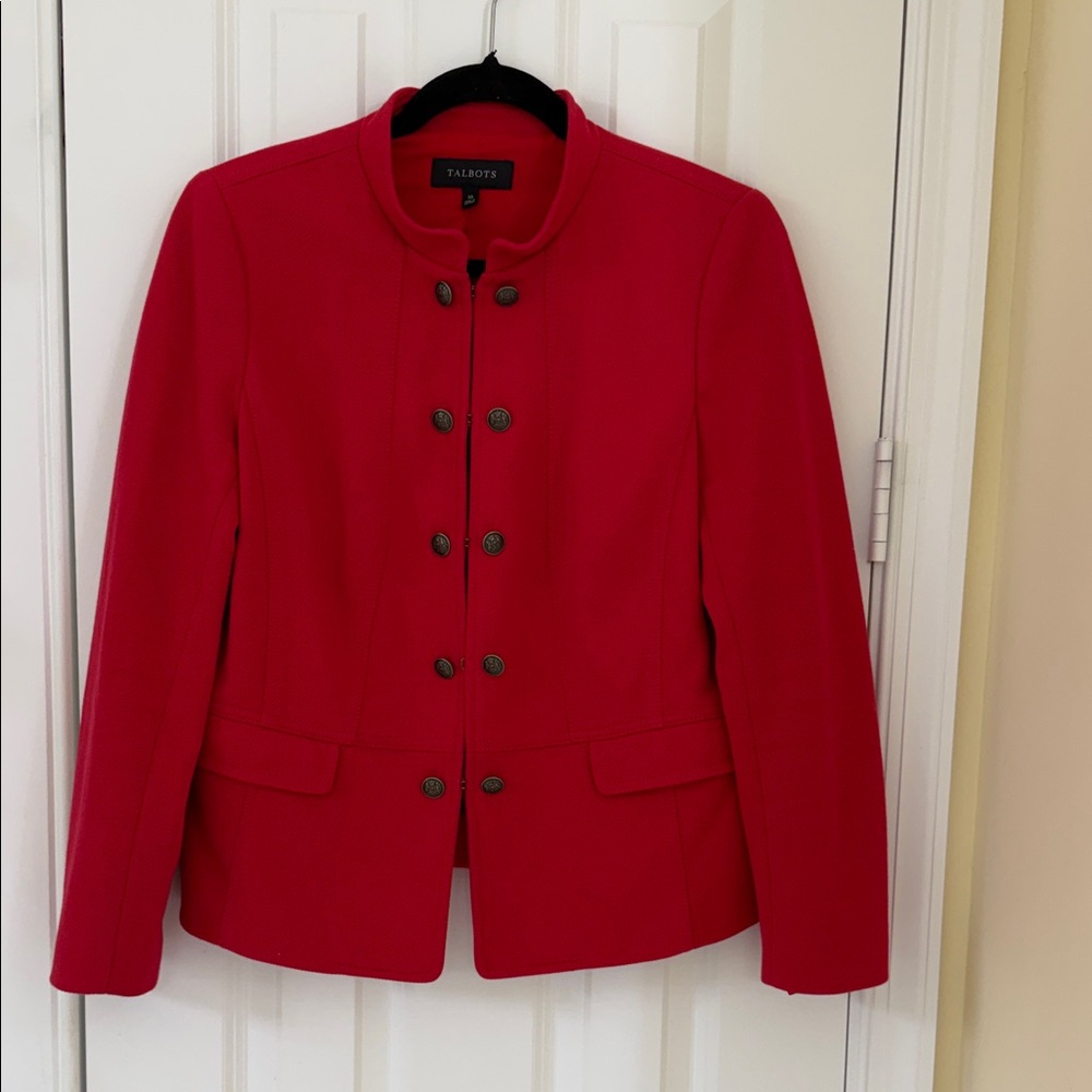 Talbots Women's Vibrant Red Blazer